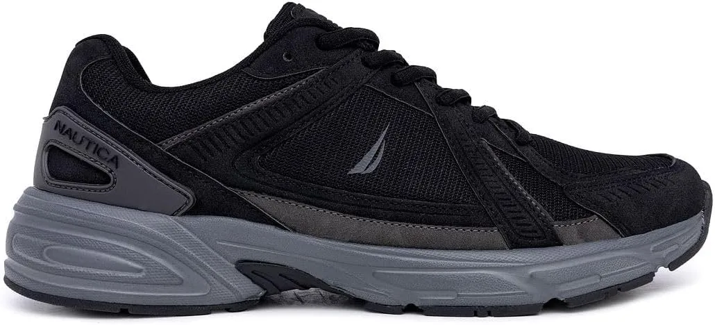 Nautica Mens Running Sneakers Sport Fashion Lace-Up Athletic Soft Shoes for Gym Tennis Men – Cushioned, Breathable, Lightweight & Comfortable