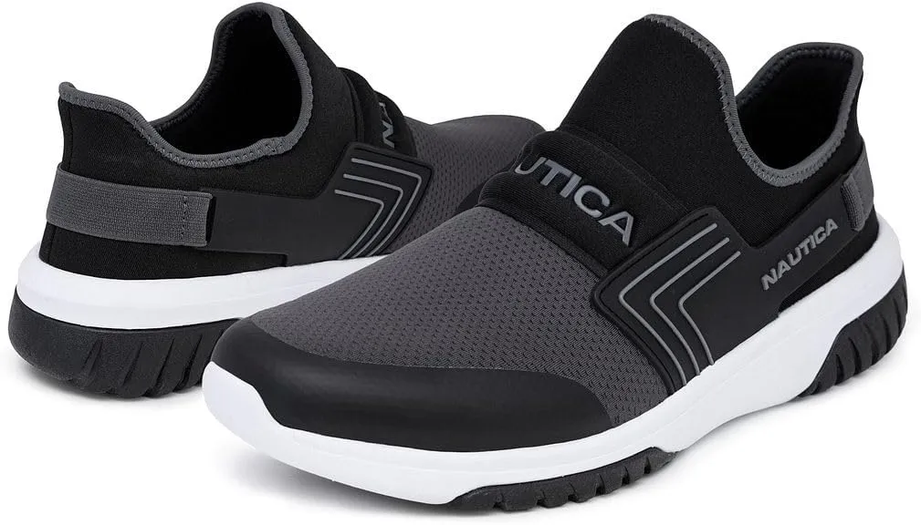Nautica Men's Slip-On Sneakers – Casual Fashion Shoes for Walking, in Medium & Wide Widths