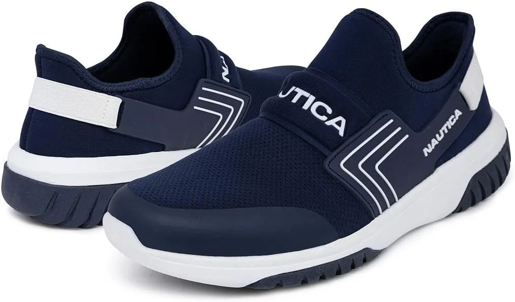 Nautica Men's Slip-On Sneakers – Casual Fashion Shoes for Walking, in Medium & Wide Widths