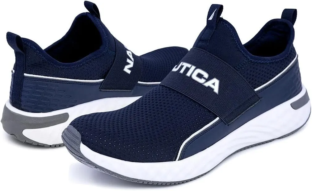 Nautica Men's Slip-On Sneakers – Casual Fashion Shoes for Walking, in Medium & Wide Widths