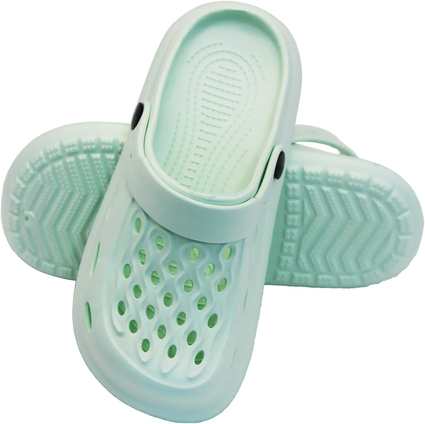 Non-Slip Garden Clogs for Women and Men, Slip On Shower Shoes Heel Strap Mules Sandals Lightweight Slippers Beach Home Casual Wear Soft Air Cushion Sole Slides