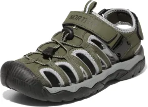 NORTIV 8 Men's Sandals, Closed Toe Athletic Sport Sandals, Mens Summer Shoes, Lightweight Trail Walking Sandals for Men