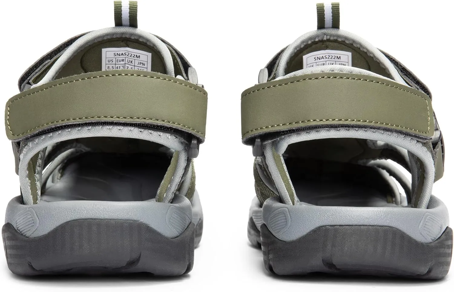 NORTIV 8 Men's Sandals, Closed Toe Athletic Sport Sandals, Mens Summer Shoes, Lightweight Trail Walking Sandals for Men