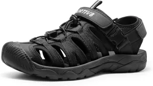 NORTIV 8 Men's Sandals, Closed Toe Athletic Sport Sandals, Mens Summer Shoes, Lightweight Trail Walking Sandals for Men