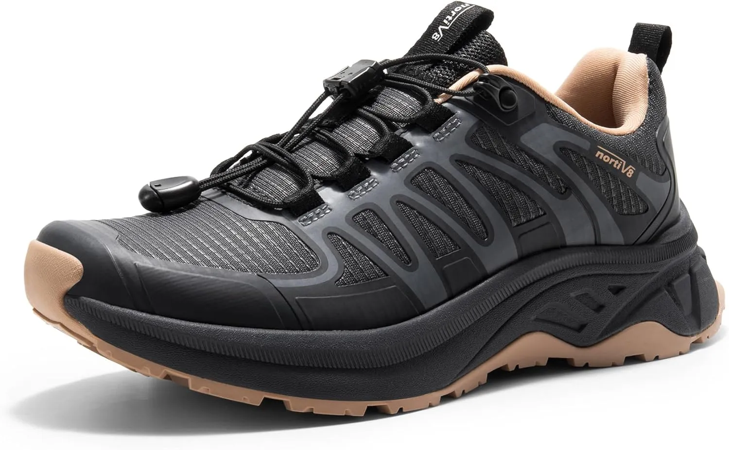 NORTIV 8 Women's Quick Laces Hiking Shoes, Lightweight Trail Running Sneakers for Walking, Outdoors, Trekking, Camping
