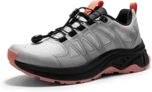 NORTIV 8 Women's Quick Laces Hiking Shoes, Lightweight Trail Running Sneakers for Walking, Outdoors, Trekking, Camping