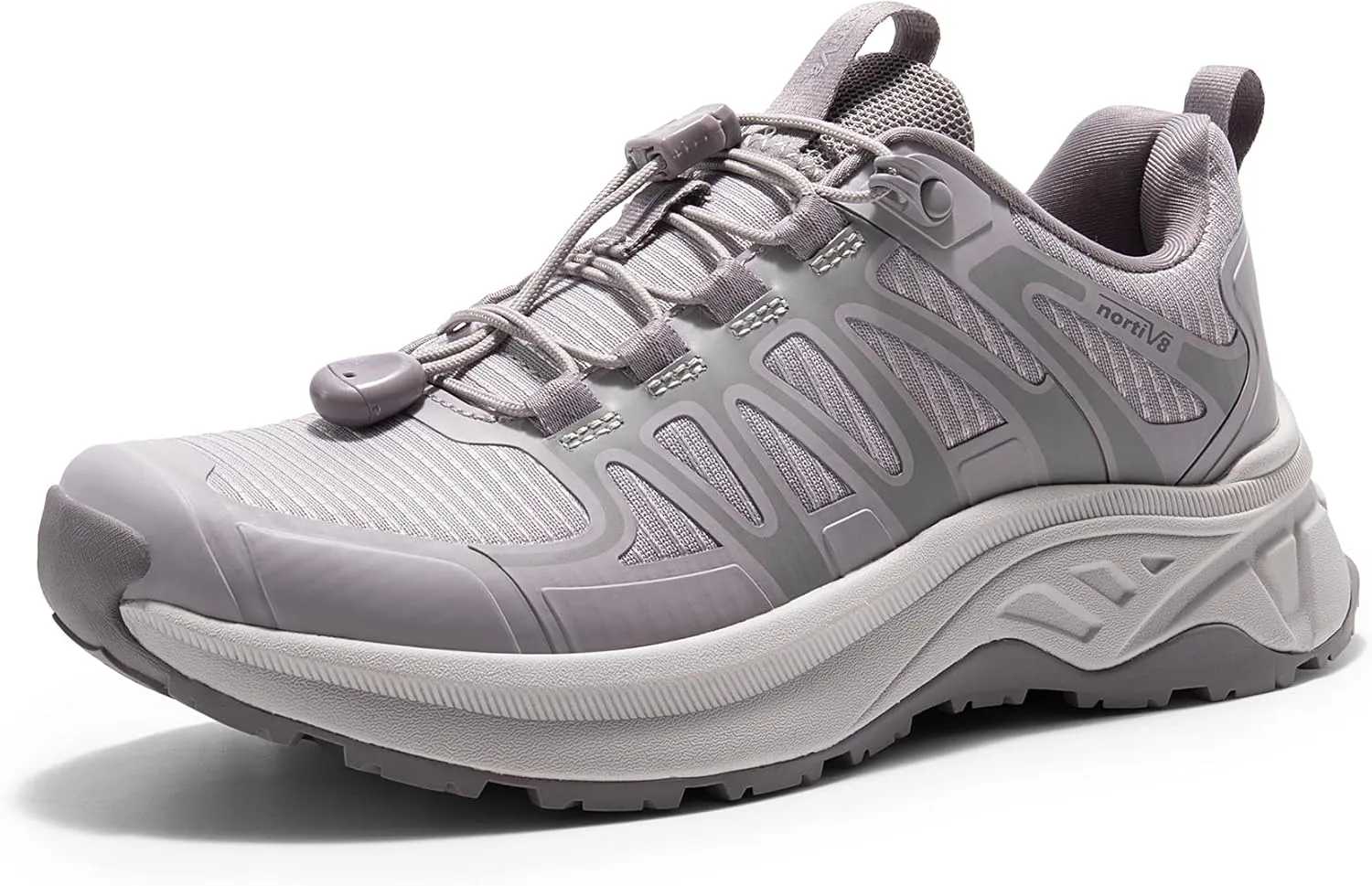 NORTIV 8 Women's Quick Laces Hiking Shoes, Lightweight Trail Running Sneakers for Walking, Outdoors, Trekking, Camping