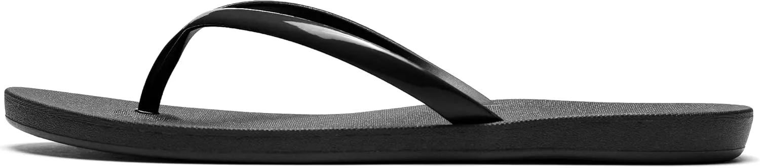 OKABASHI Women's Shoreline Flip Flop | Sculpted Footbeed for All-Day Comfort | Slip-Resistant & Waterproof | Sustainably Made in the USA