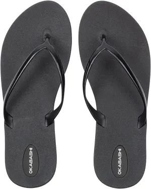 OKABASHI Women's Shoreline Flip Flop | Sculpted Footbeed for All-Day Comfort | Slip-Resistant & Waterproof | Sustainably Made in the USA