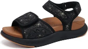 ONCAI Walking Sandals Women,Arch Support Hiking Sandals with Orthotic Outdoor Footbed for Plantar Fasciitis,Water Athletic Platform Sandalias Mujer with 3 Adjustable Strap (US Size 6-12)