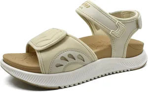ONCAI Walking Sandals Women,Arch Support Hiking Sandals with Orthotic Outdoor Footbed for Plantar Fasciitis,Water Athletic Platform Sandalias Mujer with 3 Adjustable Strap (US Size 6-12)