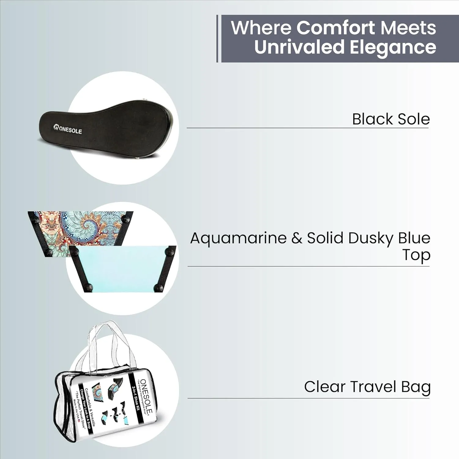 Onesole Leisure Black Travel Kit