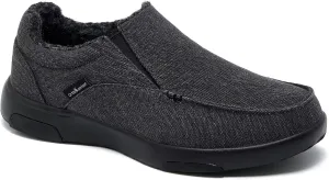 OrthoComfoot Men's Orthopedic Comfortable Slip-On Shoes with Arch Support, Orthotic Loafers for Plantar Fasciitis, Canvas Leisure Vintage Flat Walking Shoes for Foot and Heel Pain Relief