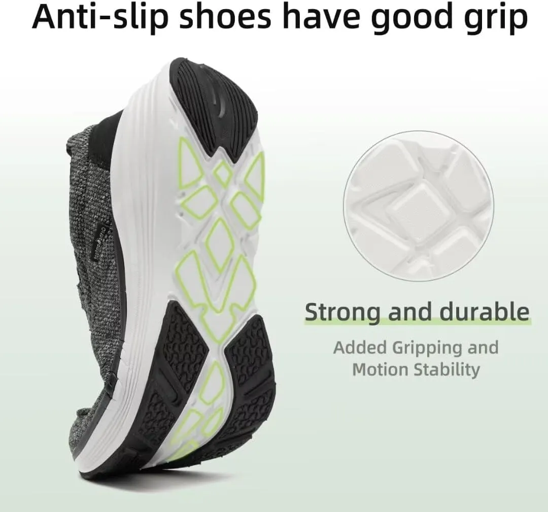 OrthoComfoot Men's Orthopedic Outdoor Slip-On Loafers Walking Shoes: Arch Support Plantar Fasciitis Sneakers, Comfort Classic Canvas Shoes for Foot and Heel Pain