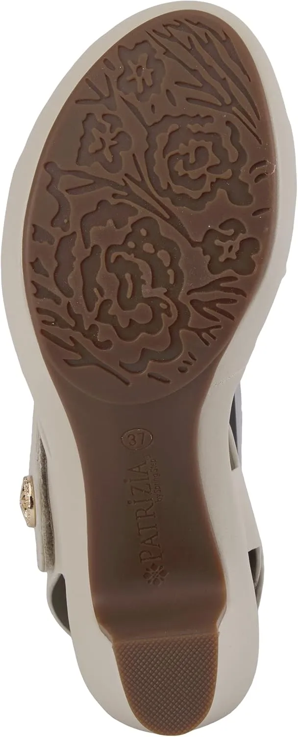 PATRIZIA Spring Step Asymadade Sandals for Women - Low Heel Slip-On Summer Sandals - Ladies Casual Platform Sandal with Hook and Loop
