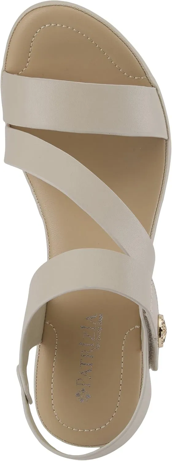 PATRIZIA Spring Step Asymadade Sandals for Women - Low Heel Slip-On Summer Sandals - Ladies Casual Platform Sandal with Hook and Loop