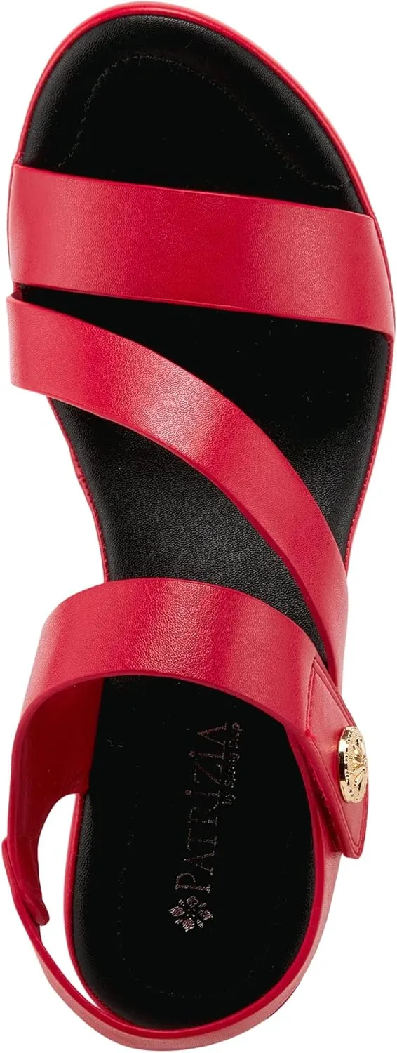 PATRIZIA Spring Step Asymadade Sandals for Women - Low Heel Slip-On Summer Sandals - Ladies Casual Platform Sandal with Hook and Loop
