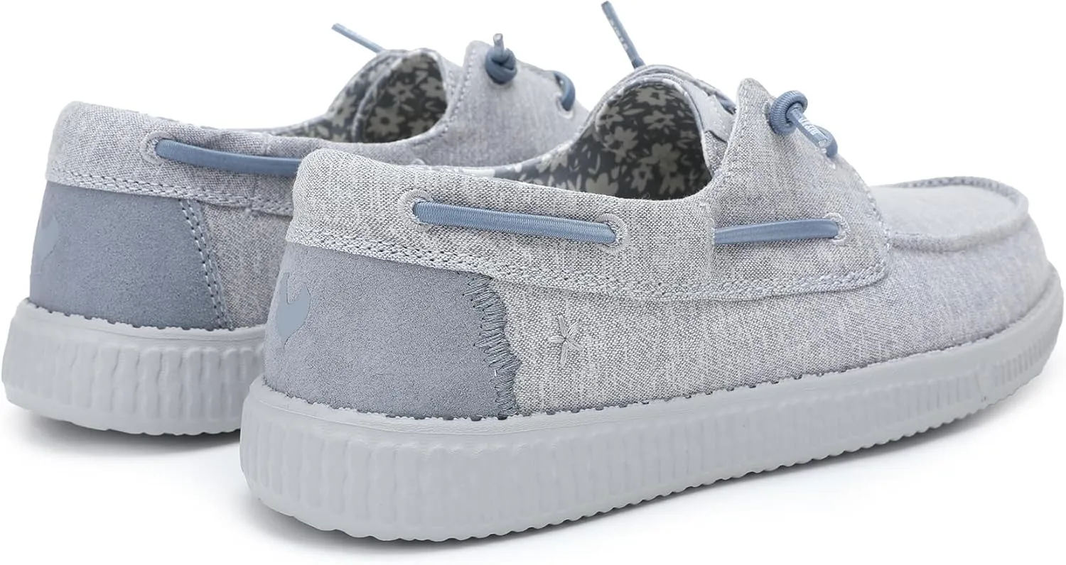 PITAS Santorini Women's Slip-On Shoes | Lightweight Comfortable Casual Shoes | Stylish Daily Wear Loafers for Women | Blue