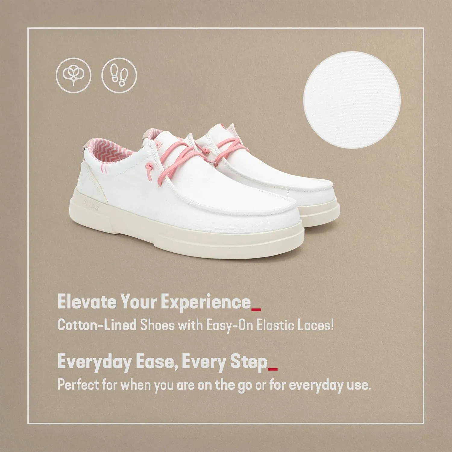 PITAS Sirmione Loafers for Women | Comfortable Casual Shoes | Women’s Ultralight Slip-On Shoes | White