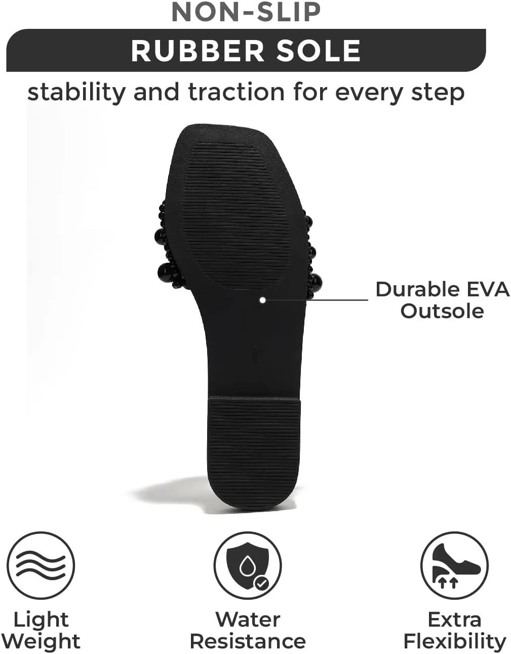 Project Cloud Womens Sandals - Rhinestone Summer Sandals for Women 2025 with Memory Foam Flats - Non-Slip Women's Slides for Women Footwear (Rosemary)
