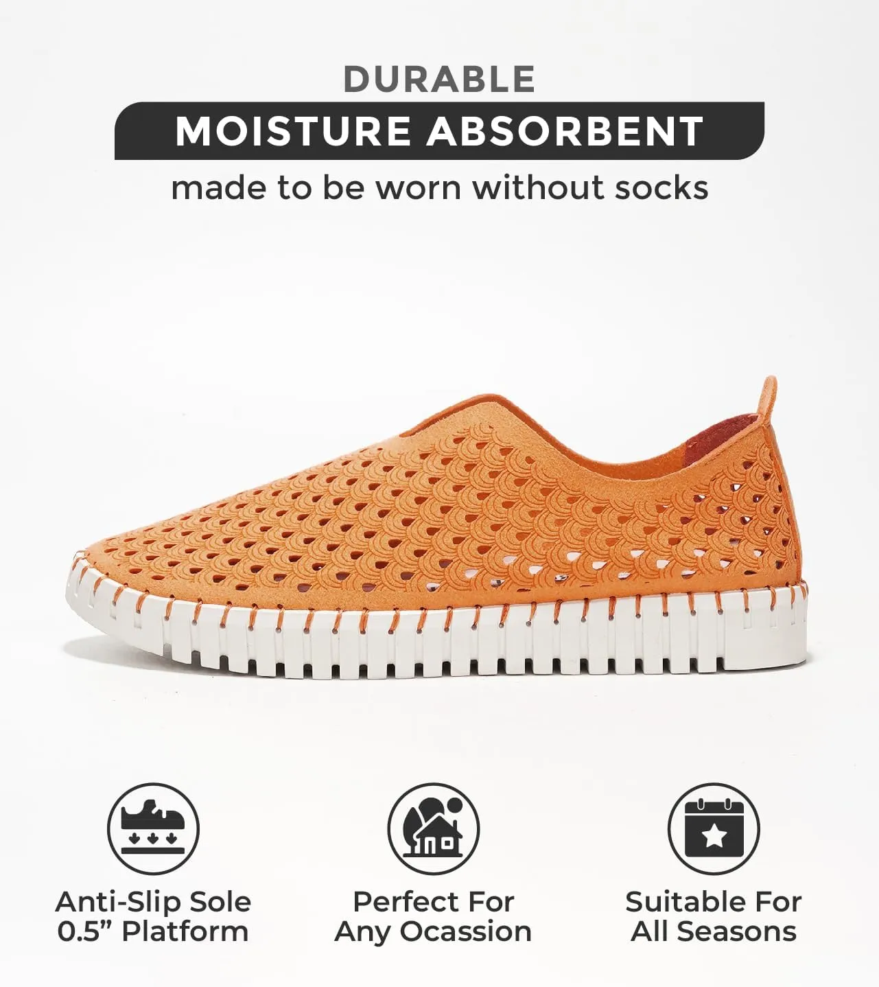 Project Cloud Womens Shoes – Lightweight Summer Loafers for Women with Memory Foam Insole – Stylish & Comfortable Womens Loafers - Perfect Spring Shoes for Women 2025 (Lily)