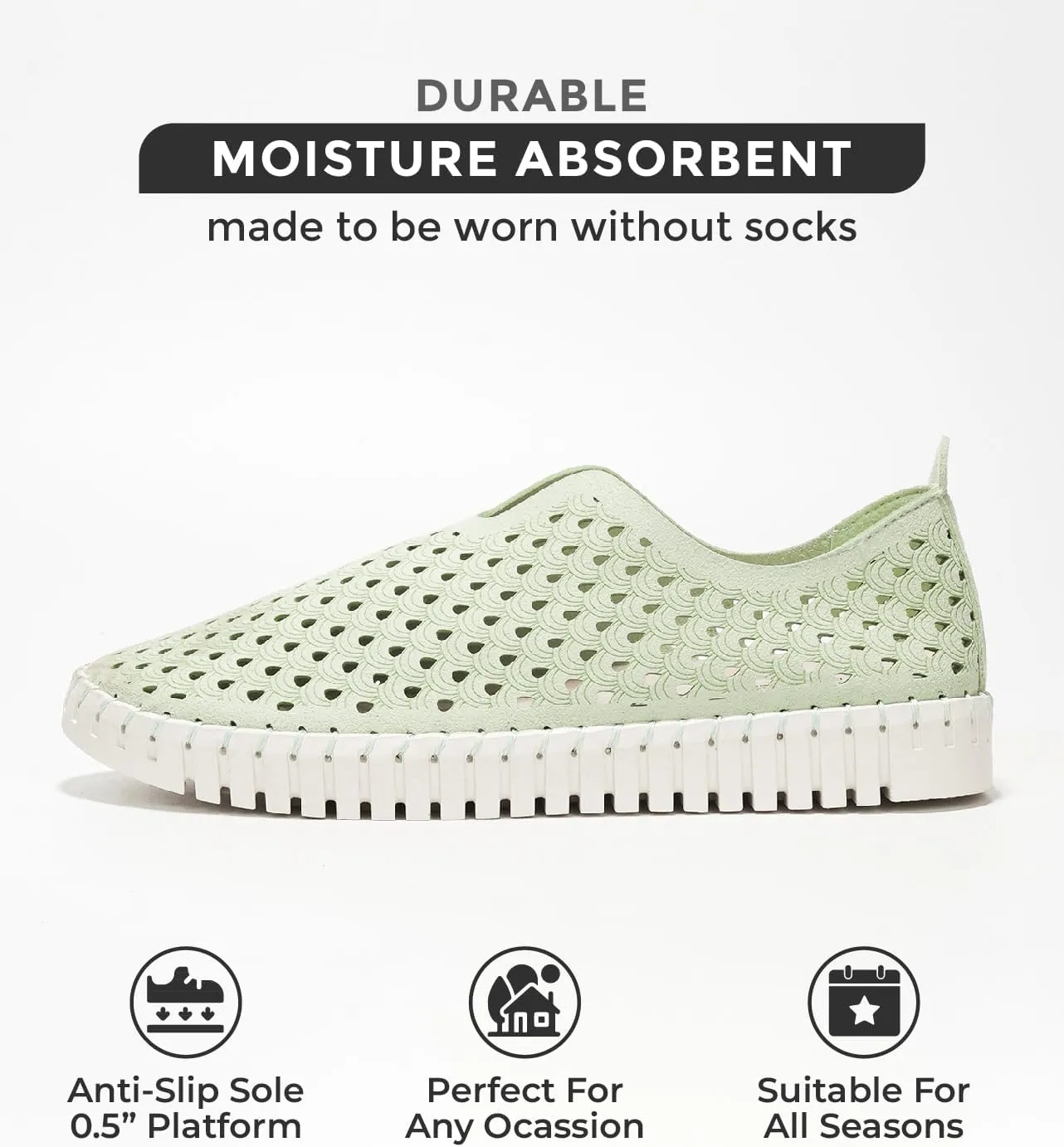 Project Cloud Womens Shoes – Lightweight Summer Loafers for Women with Memory Foam Insole – Stylish & Comfortable Womens Loafers - Perfect Spring Shoes for Women 2025 (Lily)
