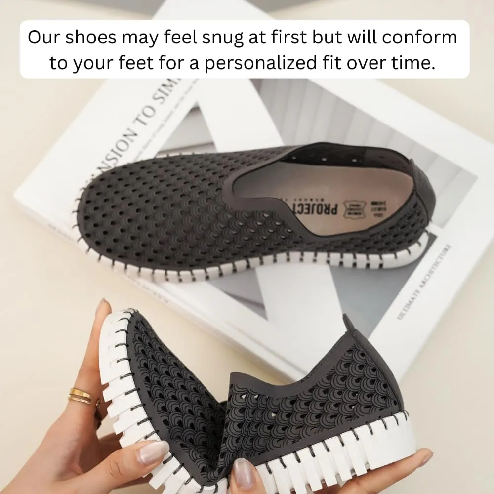 Project Cloud Womens Shoes – Lightweight Summer Loafers for Women with Memory Foam Insole – Stylish & Comfortable Womens Loafers - Perfect Spring Shoes for Women 2025 (Lily)