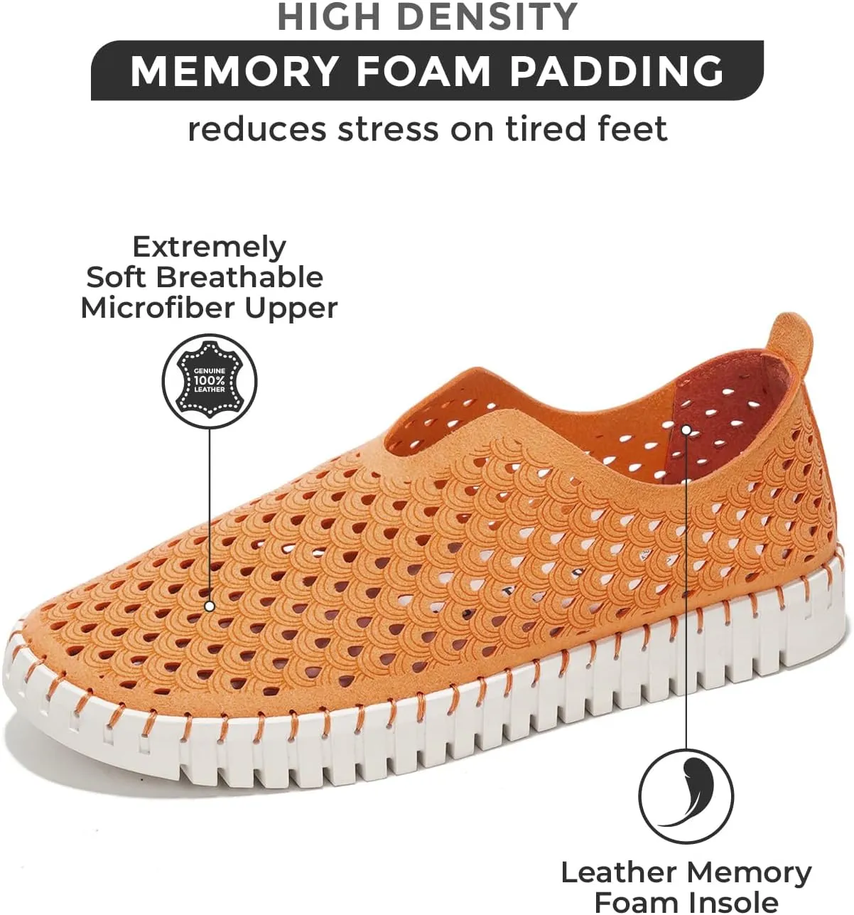 Project Cloud Womens Shoes – Lightweight Summer Loafers for Women with Memory Foam Insole – Stylish & Comfortable Womens Loafers - Perfect Spring Shoes for Women 2025 (Lily)