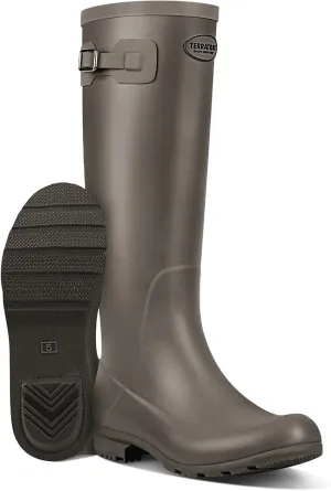 Rain Boots for Women Waterproof Rubber Boots Tall Knee High RainBoots Garden Boots Anti-Slip Wellington Rain Shoes