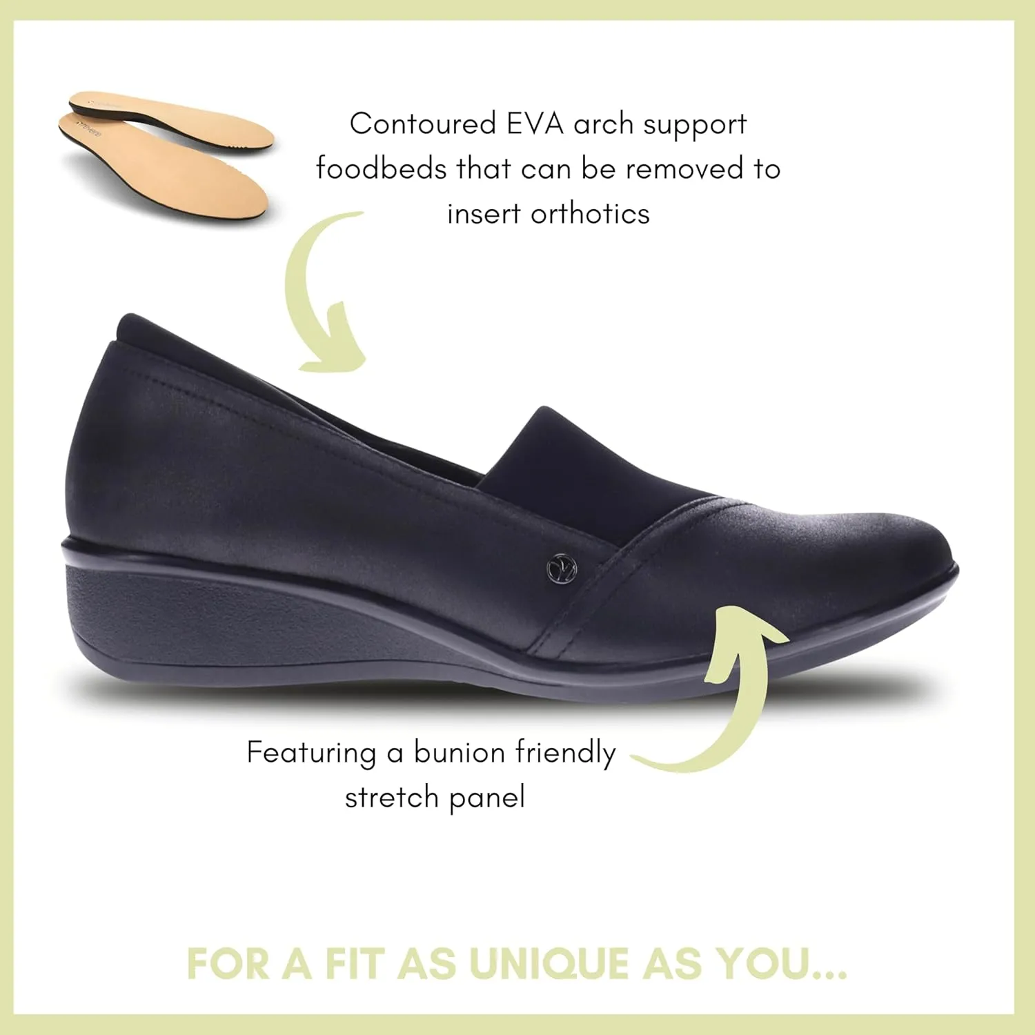 Revere Naples Women's Stretch Loafers - Comfortable Bunion-Friendly Design with Arch Support and Custom Fit