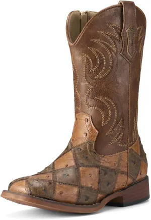 Rollda Kids Cowboy Boots Girls Cowgirl Boots Square Toe Boys Western Boots for Toddler/Little Kid/Big Kid