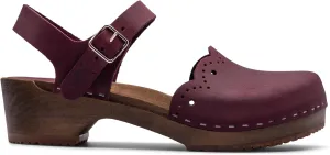 Sandgrens Handmade Swedish Wood Clogs for Women, Low Heel Sandals | Milan