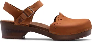 Sandgrens Handmade Swedish Wood Clogs for Women, Low Heel Sandals | Milan