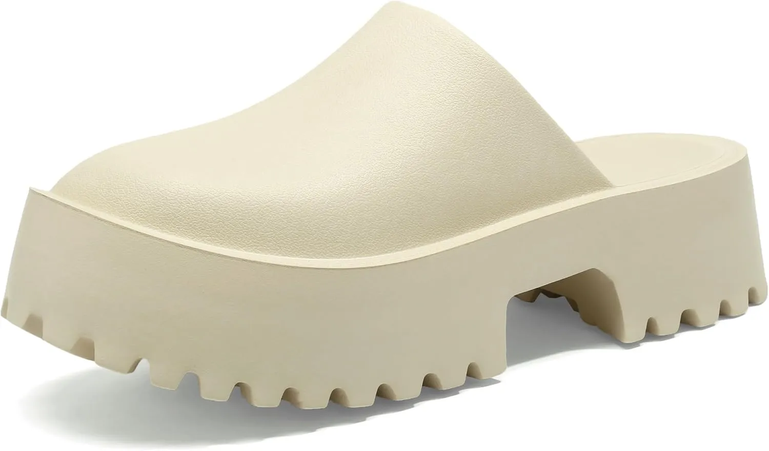 SANIOOOI Women's Platform Mules Colgs,Slip on Wedge Thick Sole Colg Slippers Cute Fashion Vacation Heeled Flatform Sandals Water Beach Comfort Soft Shoe