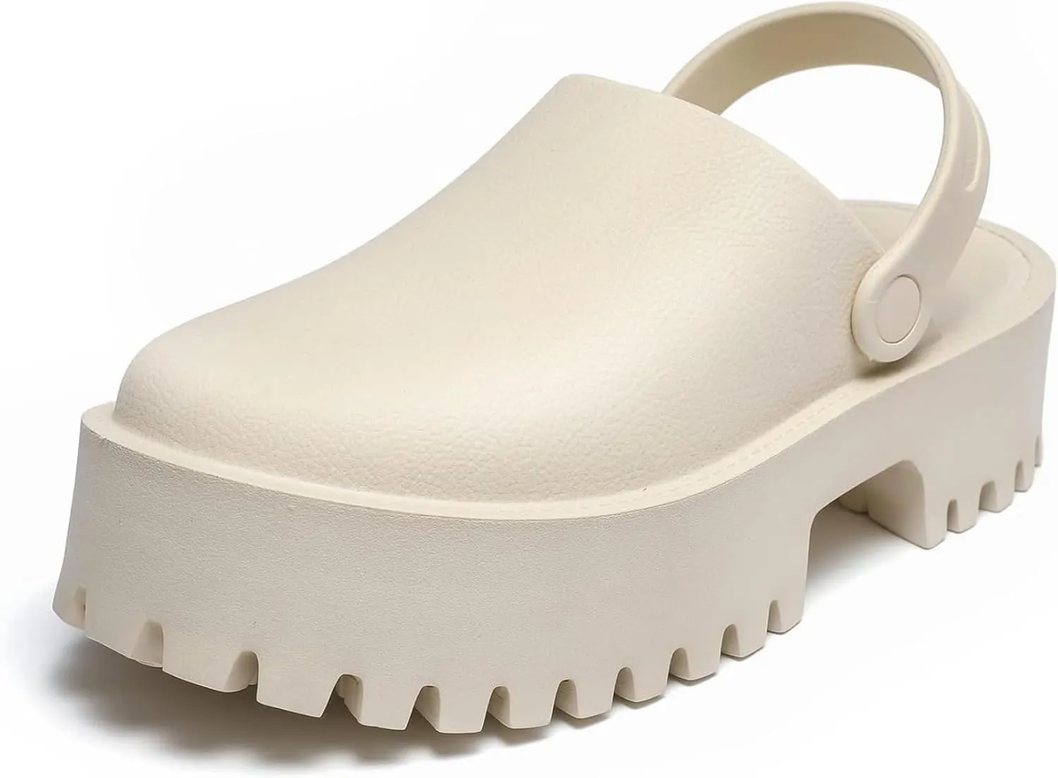 SANIOOOI Women's Platform Mules Colgs,Slip on Wedge Thick Sole Colg Slippers Cute Fashion Vacation Heeled Flatform Sandals Water Beach Comfort Soft Shoe