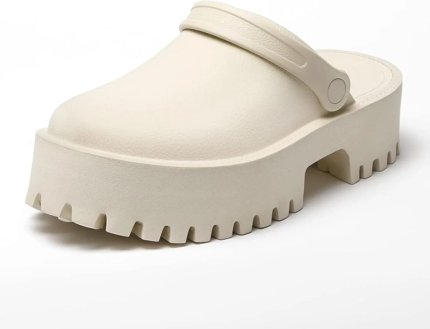 SANIOOOI Women's Platform Mules Colgs,Slip on Wedge Thick Sole Colg Slippers Cute Fashion Vacation Heeled Flatform Sandals Water Beach Comfort Soft Shoe