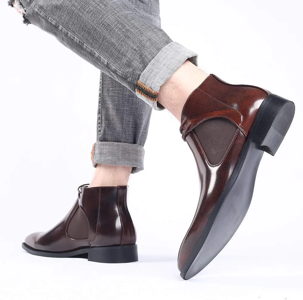 Santimon Mens Chelsea Boots Formal Boots for Men Dress Boots Casual Ankle Boots