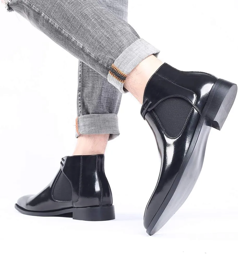 Santimon Mens Chelsea Boots Formal Boots for Men Dress Boots Casual Ankle Boots