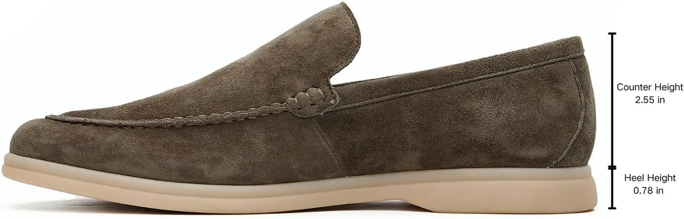 Santimon Mens Dress Shoes Loafers Slip-Ons Suede Slippers Fashion Casual Business Prom Penny Loafers Boat Walking Summer Shoes