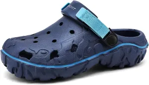 SECHRITE Men's Clogs Athletic Fashion Clogs and Mules with Adjustable Back Strap Slip-on Outdoor Water Beach Shoes Sandals Lightweight Comfortable Breathable - River Edge