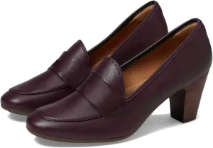 SHODENSE Women Chunky Kitten Heel Pumps Shoes Round Closed Toe Slip On Suede Penny Loafers Mid Block Heels Dress Loafer Matte Almond Toe Comfort Oxford Shoes Office Work Classic Elegant 4-11 M US