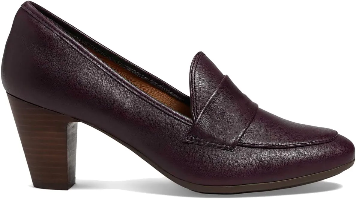 SHODENSE Women Chunky Kitten Heel Pumps Shoes Round Closed Toe Slip On Suede Penny Loafers Mid Block Heels Dress Loafer Matte Almond Toe Comfort Oxford Shoes Office Work Classic Elegant 4-11 M US