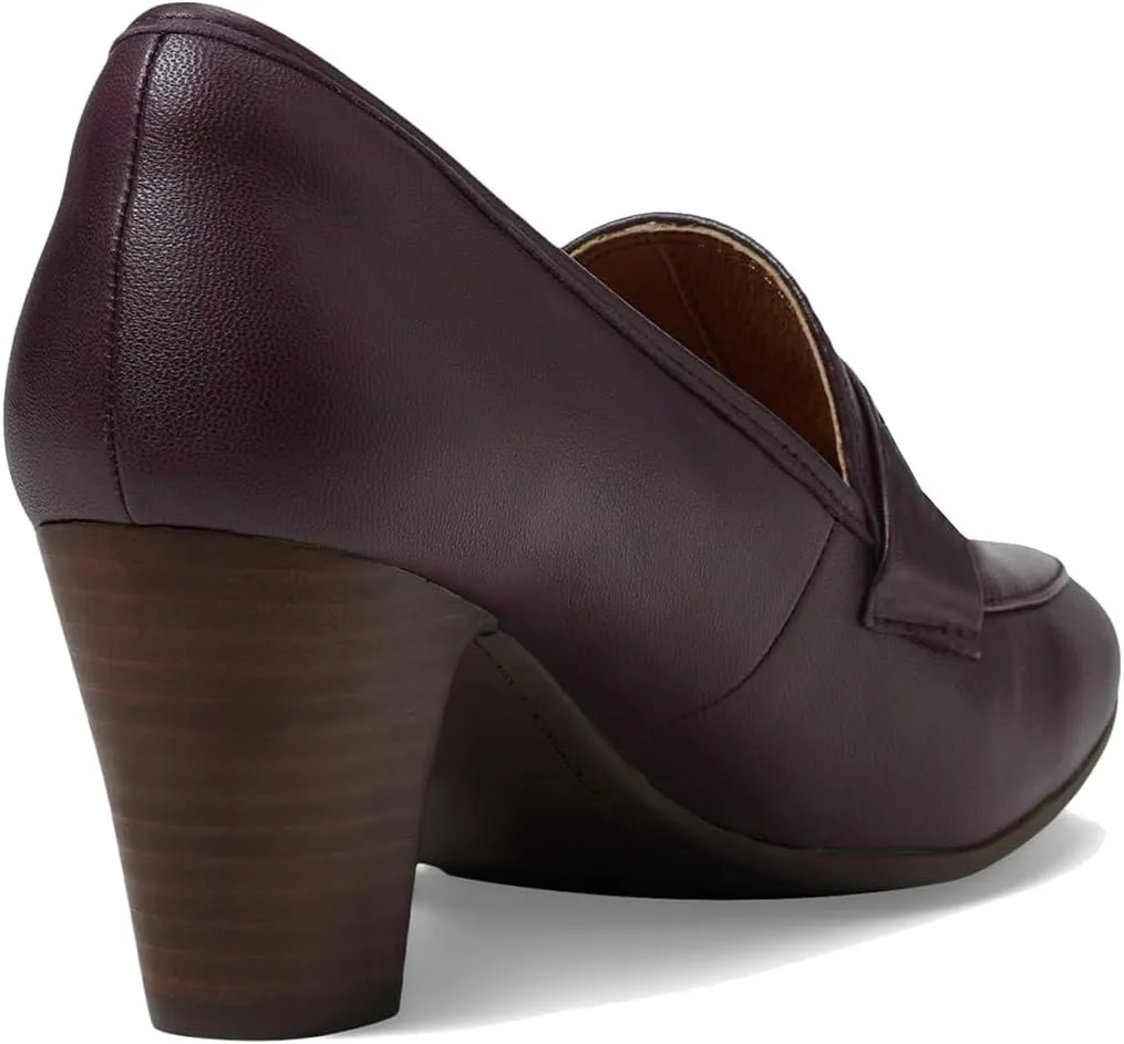 SHODENSE Women Chunky Kitten Heel Pumps Shoes Round Closed Toe Slip On Suede Penny Loafers Mid Block Heels Dress Loafer Matte Almond Toe Comfort Oxford Shoes Office Work Classic Elegant 4-11 M US