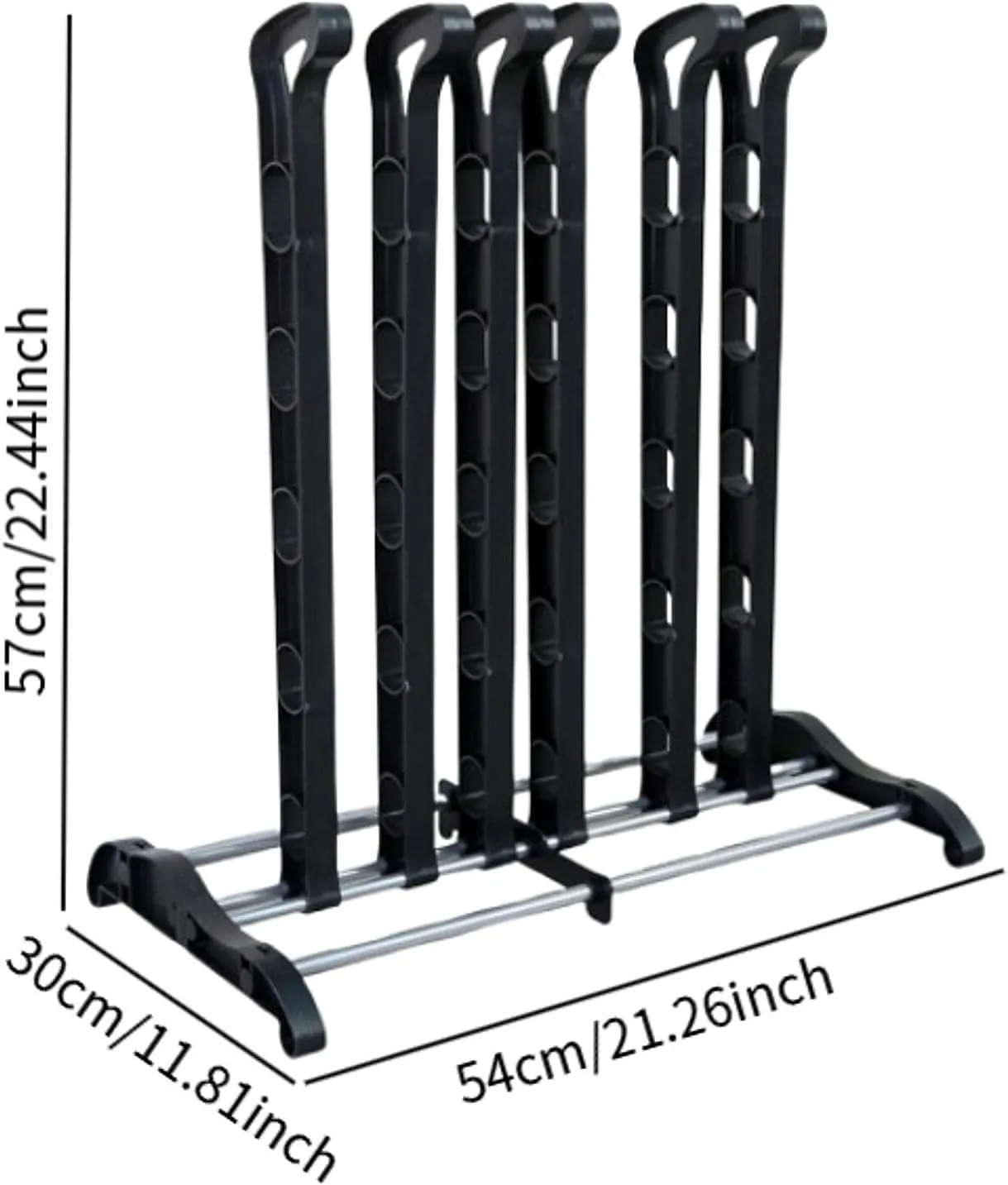 Shoe Organizer Boot Storage Holder Heavy Duty Frame Iron Boots Rack Boot Rack Organizer for Patio Outdoor Closet Hallway, 54cmx30cmx57cm