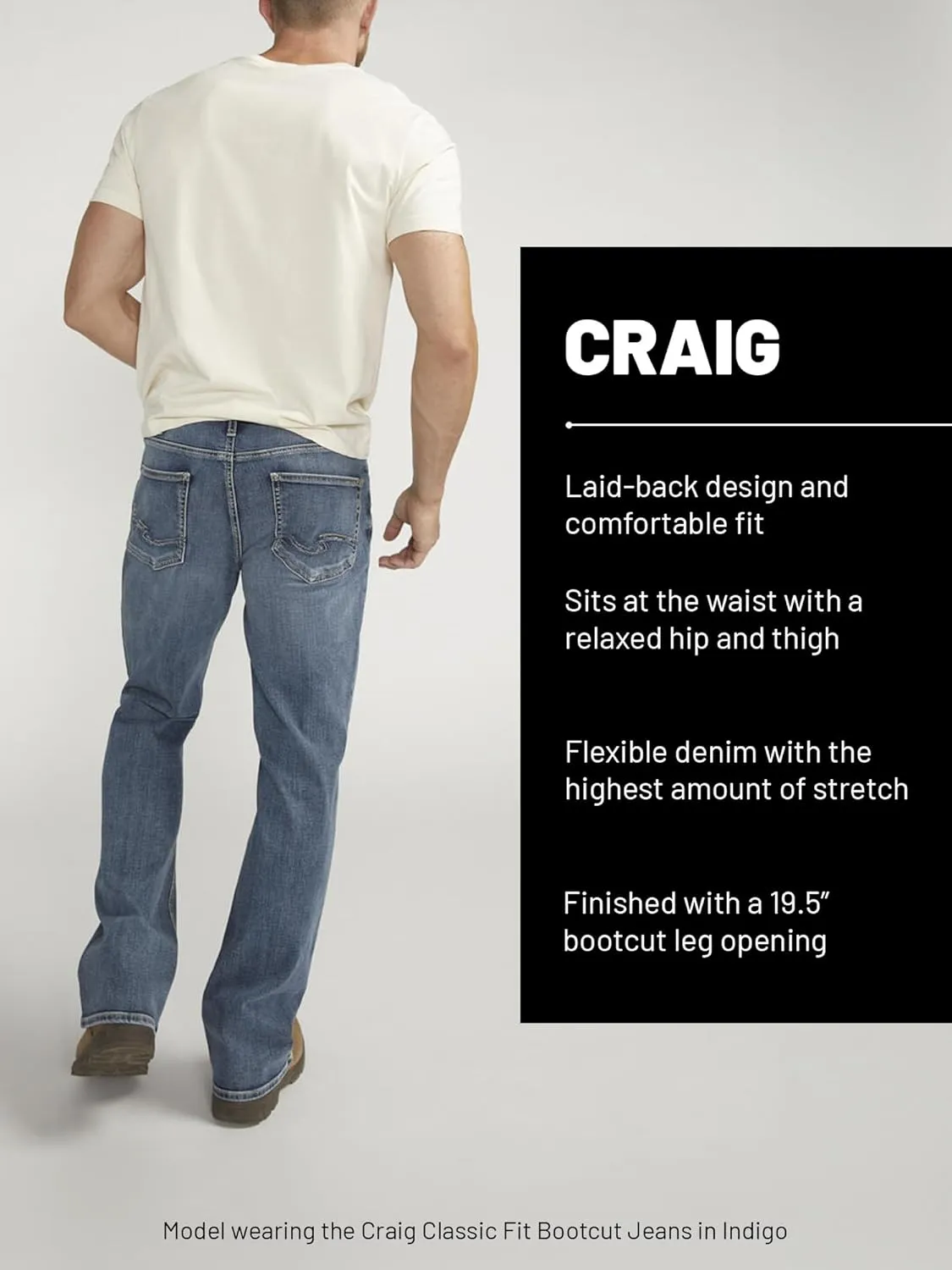 Silver Jeans Co. Men's Craig Classic Fit Bootcut Jeans