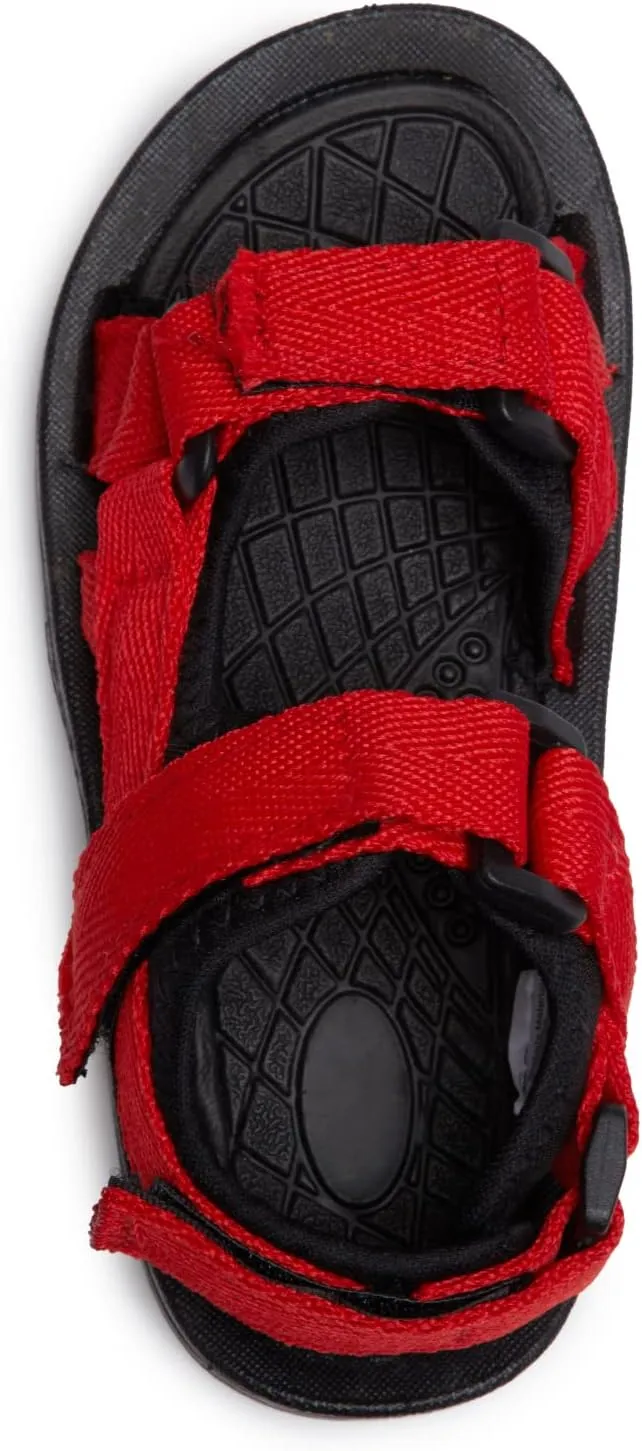 Skysole All Terrain Double Strap Sandals for Boys - Rubber Sole Amphibian Shoes for Beach, Pool, Hiking, Walking & Sports