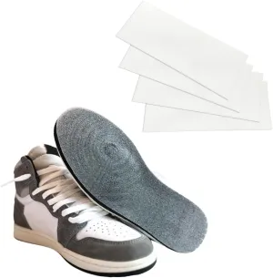 SoleShieldz Shoe Sole Protector, Transparent, Large Size (14.2in x 5.1in), Fits Jordans, Dunks, Red Bottoms, Sneakers, Shield, Defender, Protector, Preserver, Guard - 4 Pcs
