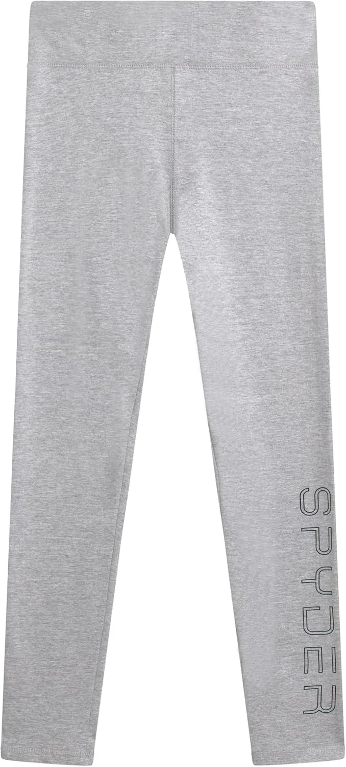 Spyder Women's Cotton Legging - Soft High Waisted 4-Way Stretch Wide Waistband Ankle Jersey Legging (Sizes: S-3X)