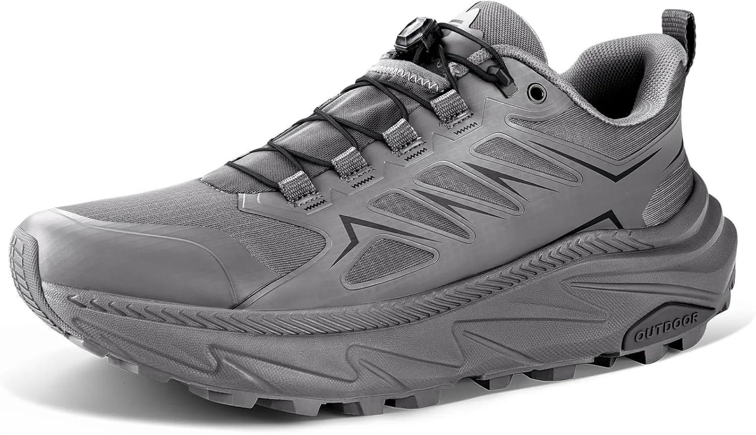 SRA Men's Trail Running Shoes Lightweight Breathable Hiking Running Shoe with Cushioned Soles Training Outdoor Athletic Snearkers Comfortable Walking Shoes for Men