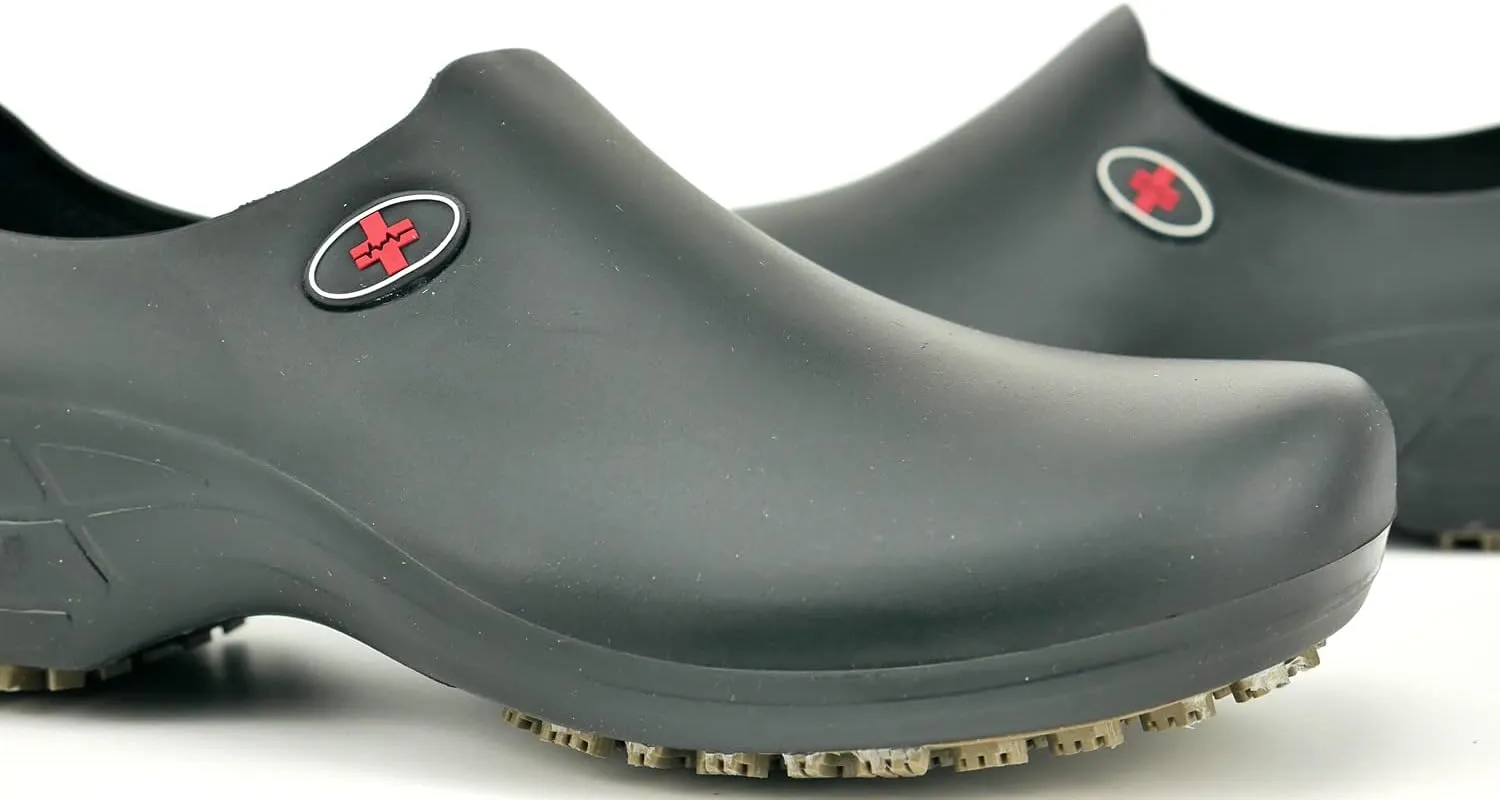 Sticky Nursing Shoes Women - Chefs - Kitchen - Nurses - Clogs for Work - Waterproof Non Slip
